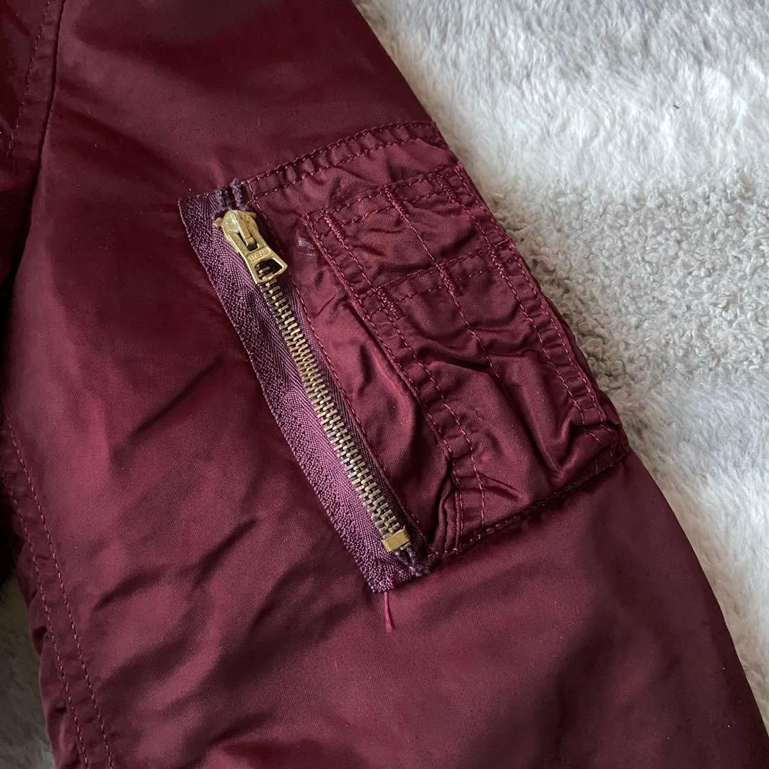 ALPHA INDUSTRIES MA-1 90s バーガンディ USA製 L