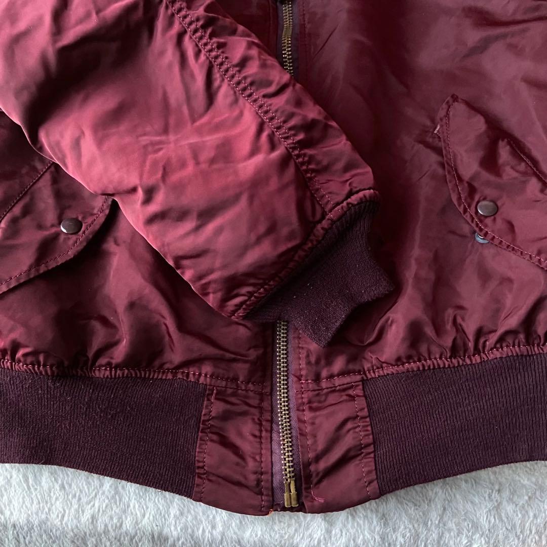 ALPHA INDUSTRIES MA-1 90s バーガンディ USA製 L