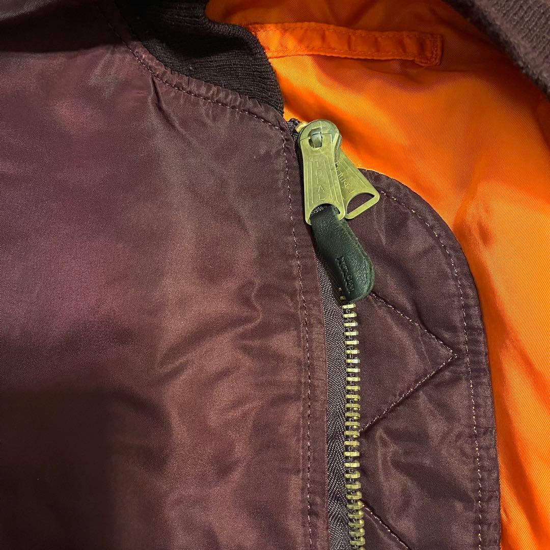 ALPHA INDUSTRIES MA-1 90s バーガンディ USA製 L