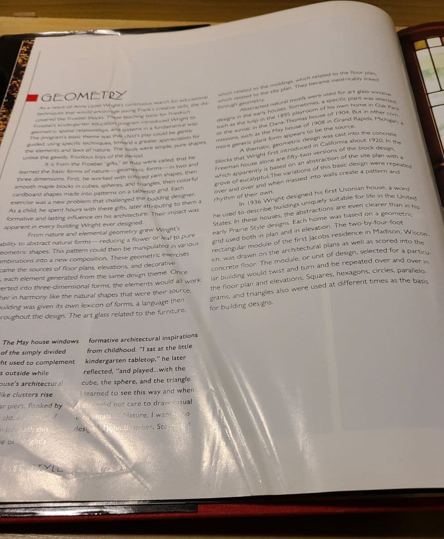 洋書 \"THE WRIGHT STYLE\" フランク・ロイド・ライトのインテリア