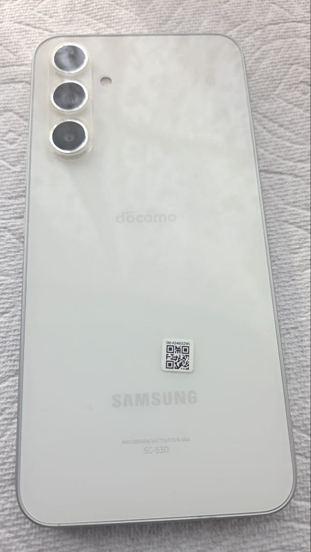 Galaxy A54 5G ホワイト ドコモ版 充電口のみ塗装欠け有