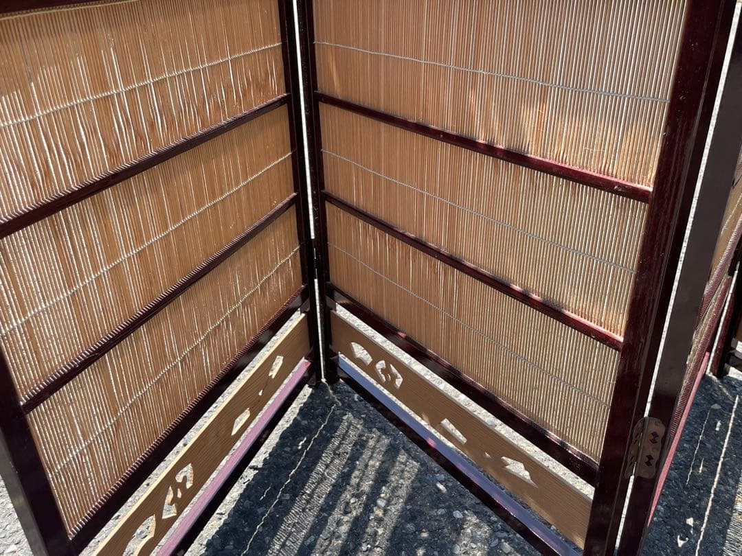 衝立　パーテーション　間仕切り　住まい　年代物　和風　家具　インテリア　和室
