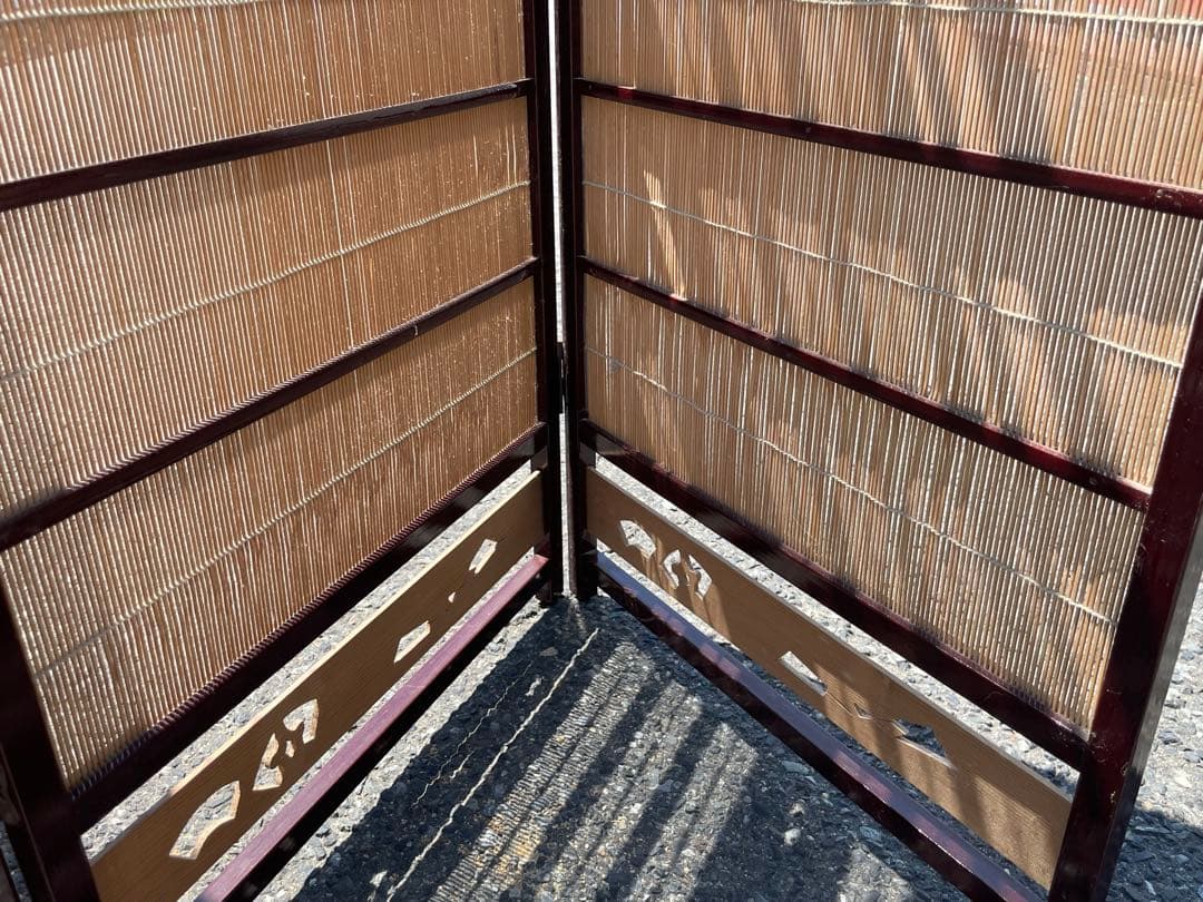 衝立　パーテーション　間仕切り　住まい　年代物　和風　家具　インテリア　和室