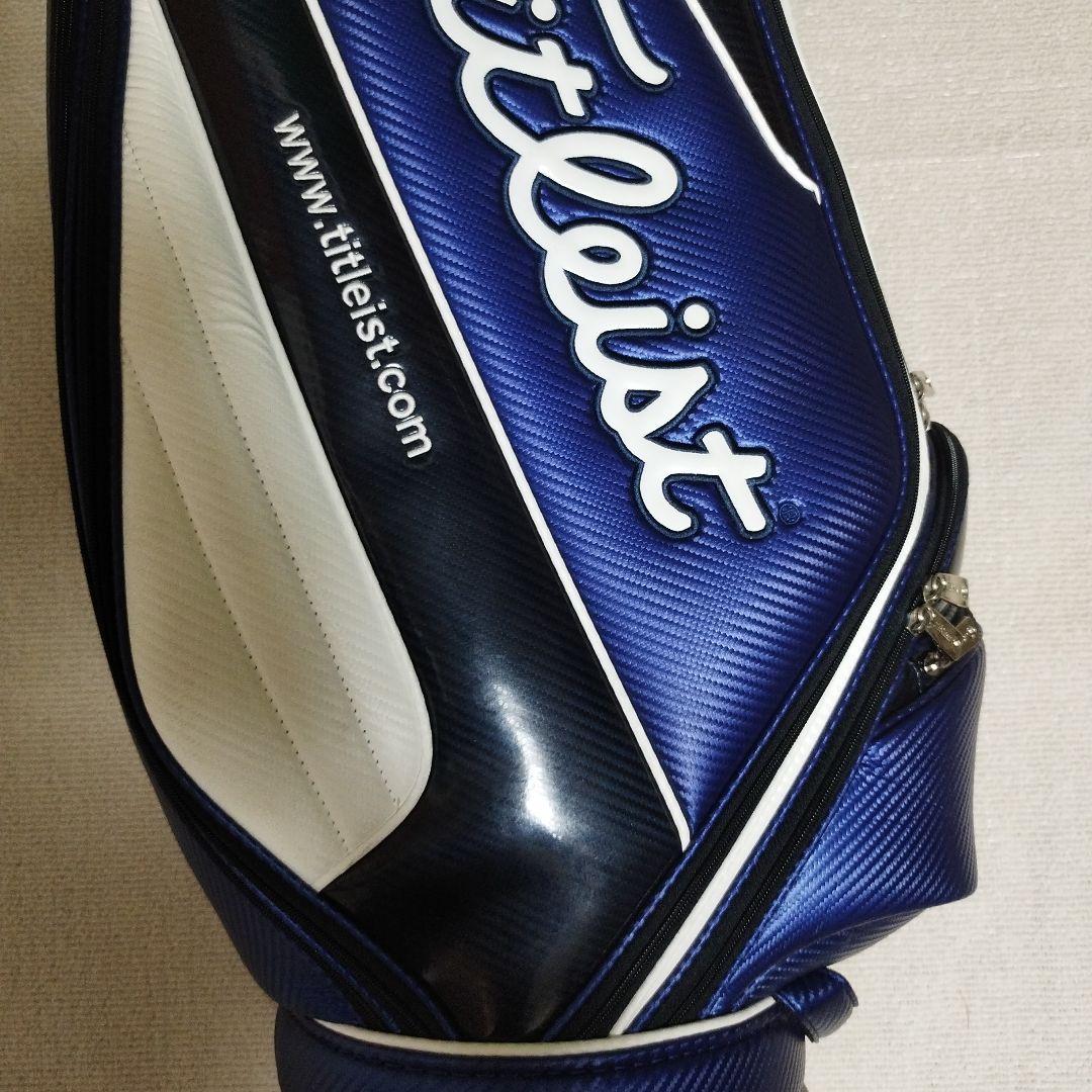 Titleist キャディバッグ ネイビー/ホワイト フードなし