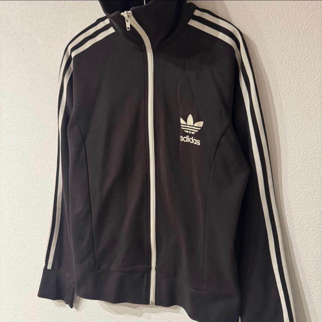 【希少】　adidas トレフォイル　トラックジャケット　ブラウン　90s