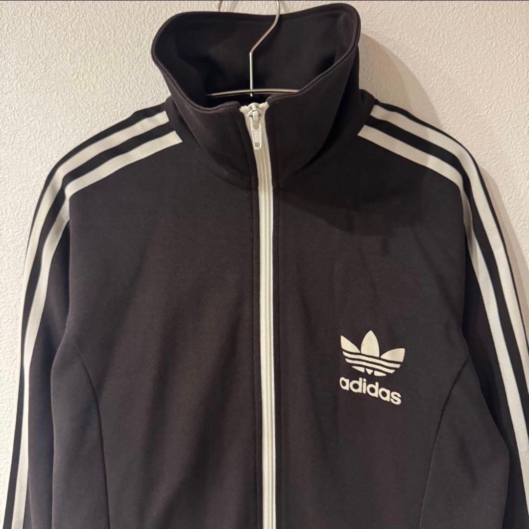 【希少】　adidas トレフォイル　トラックジャケット　ブラウン　90s