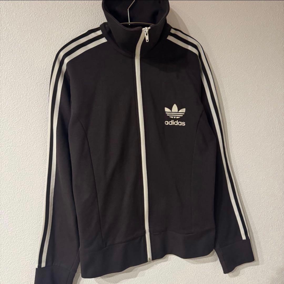 【希少】　adidas トレフォイル　トラックジャケット　ブラウン　90s