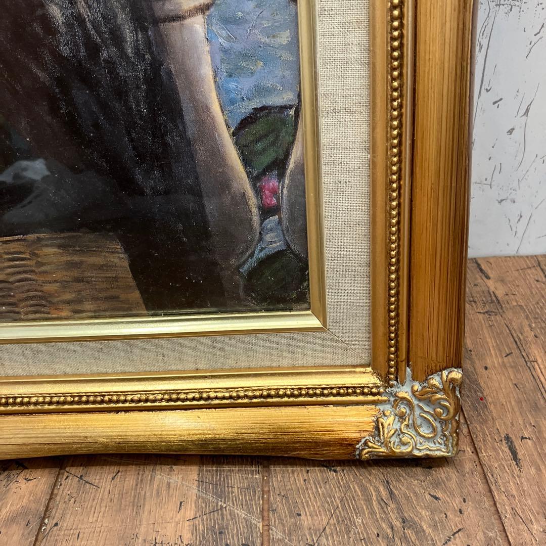 ヴィンテージ ジャン=ピエール・カシニョール 複製画 絵画 人物画 壁掛け