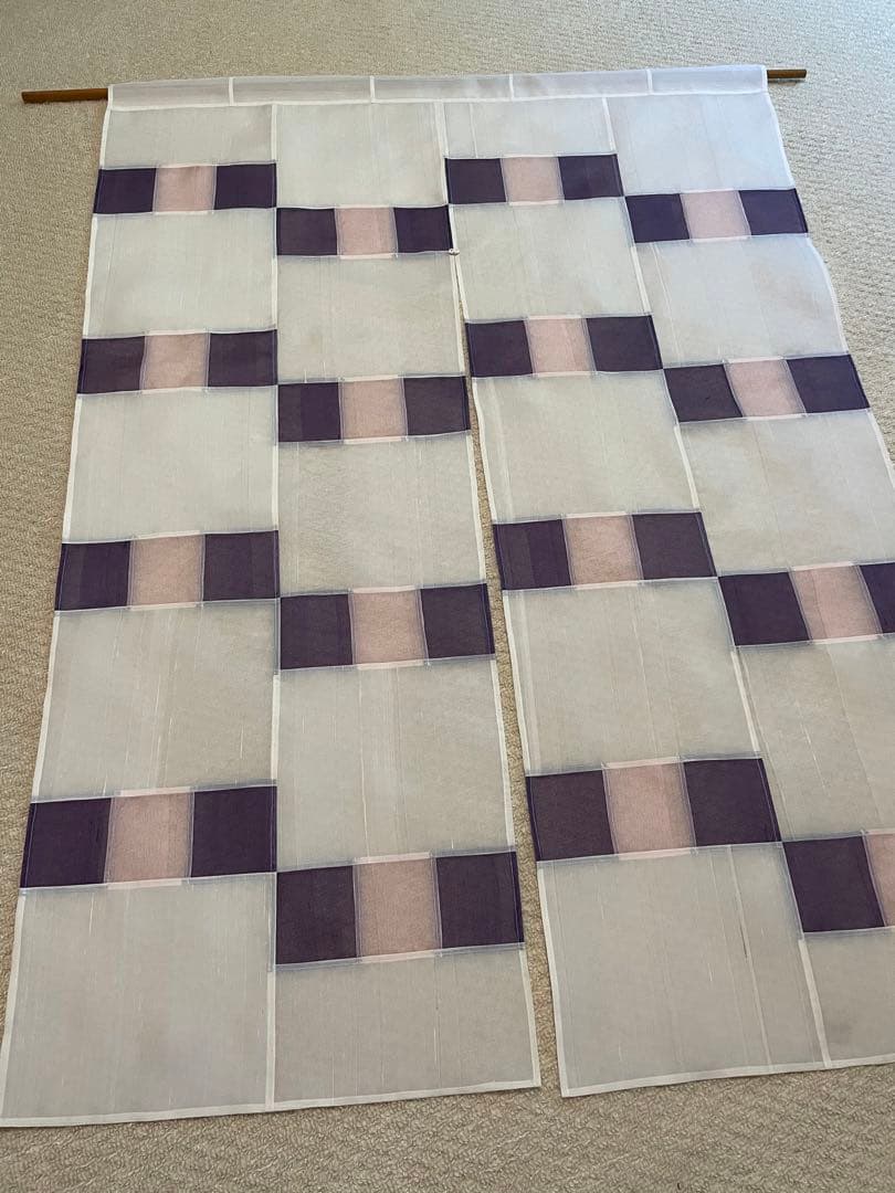 【韓国】暖簾、のれん、間仕切り、ポジャギ、オクサ、絹、ハンドメイド