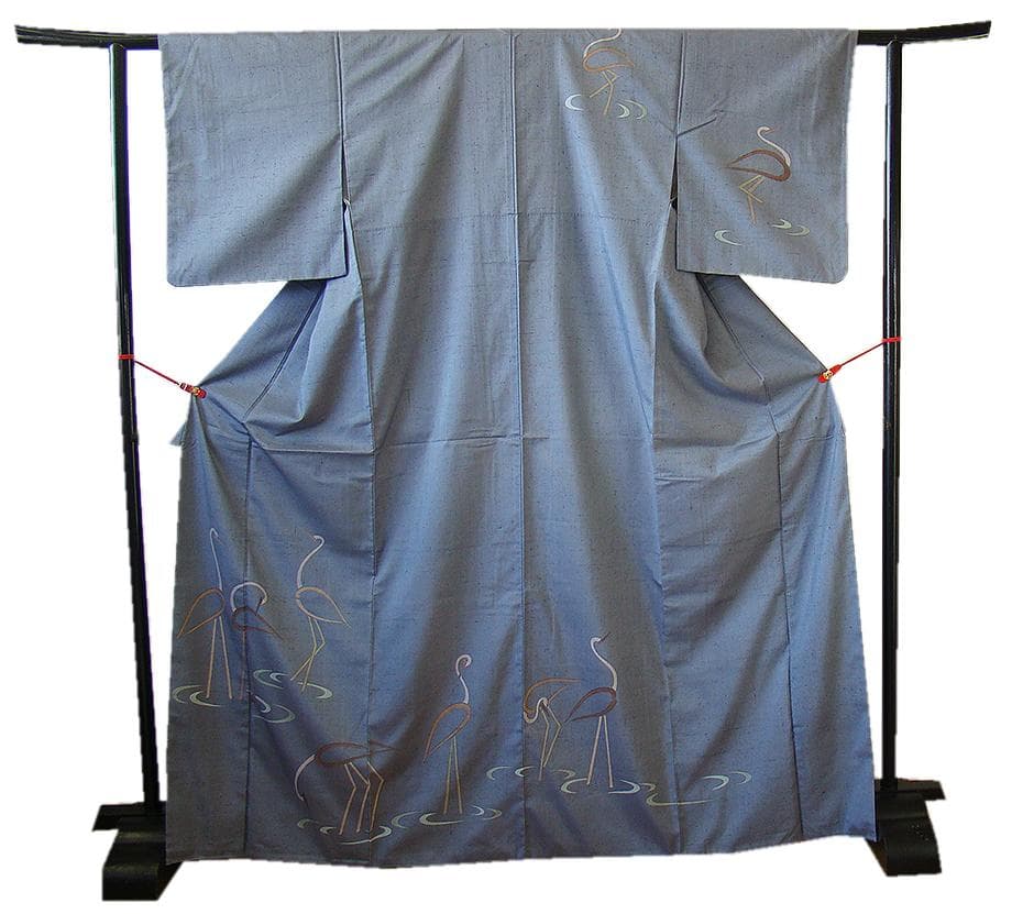 値下げ交渉ＯＫ！伝統工芸士 林宗平 本場塩沢玉繭紬 訪問着 正絹 Ｂ７３４