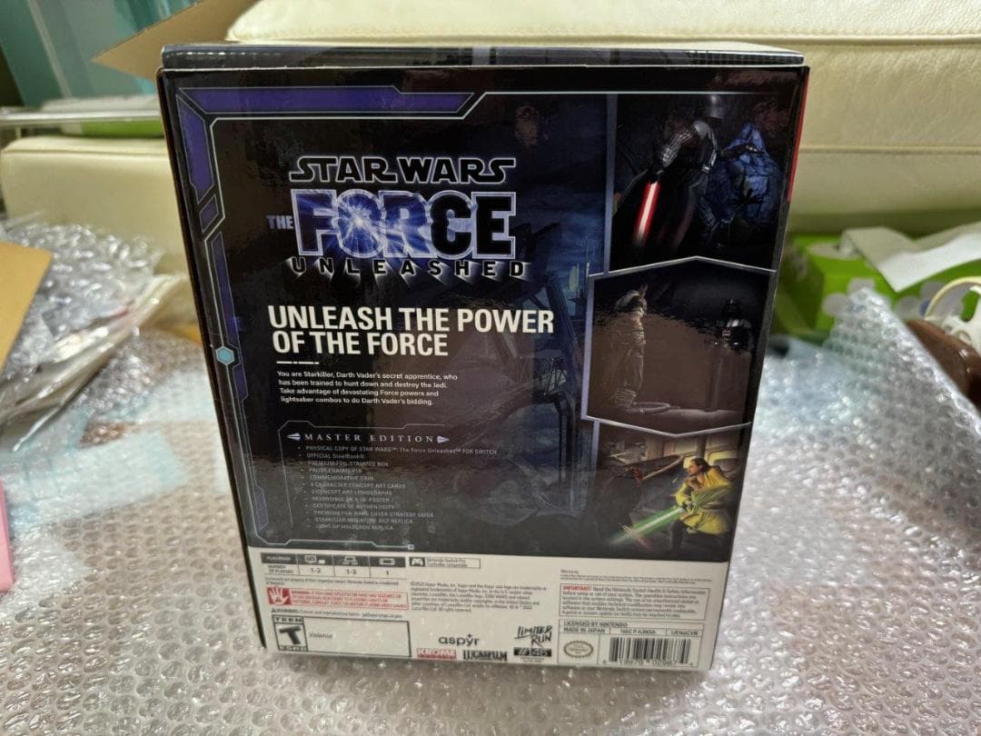 SW StarWars Force Unleashed マスター北米+カード新品