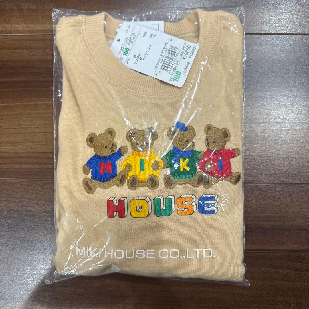 ミキハウス MIKIHOUSE トレーナー クマ ベア 100