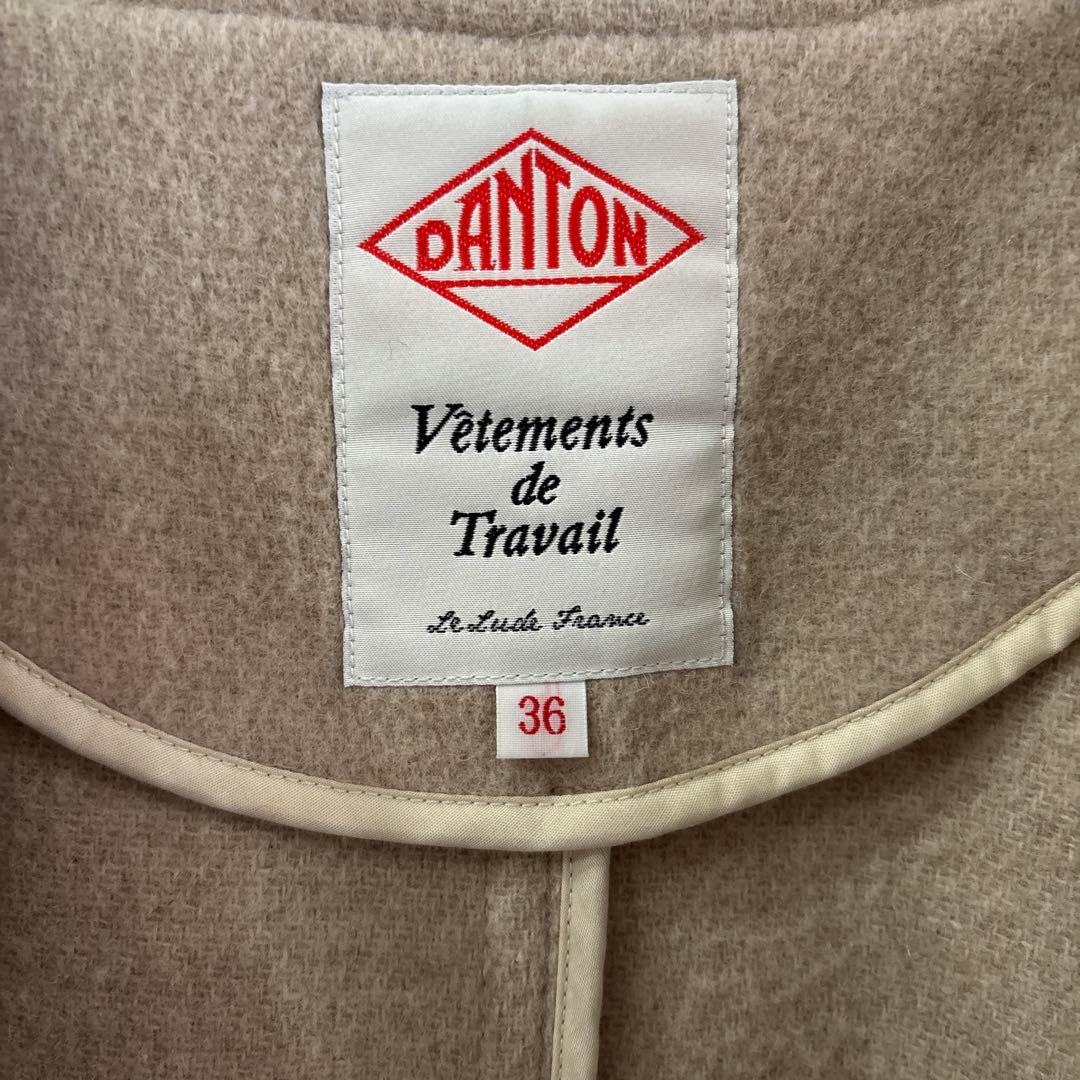 ダントン　ウールライトパイルカラーレスジャケット　36