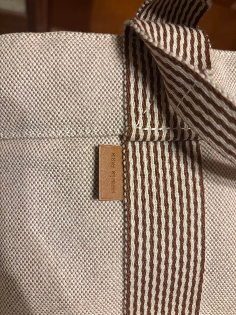 マ*オ様 HERMES エルメス ニューフールトゥMM ベージュ　 トートバッグ
