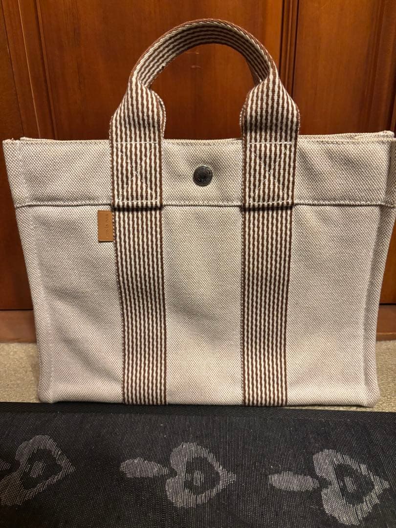 マ*オ様 HERMES エルメス ニューフールトゥMM ベージュ　 トートバッグ