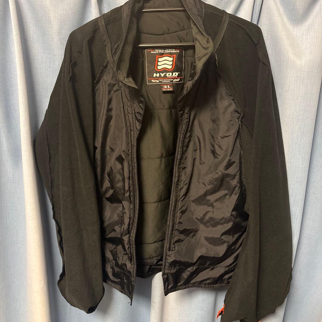 HYOD バイクジャケット ブラック/ホワイト