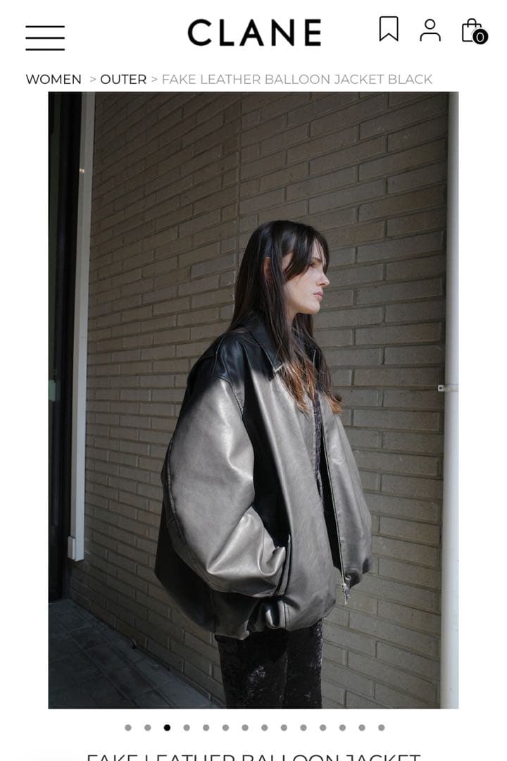 ジャケット・アウター FAKE LEATHER BALLOON JACKET