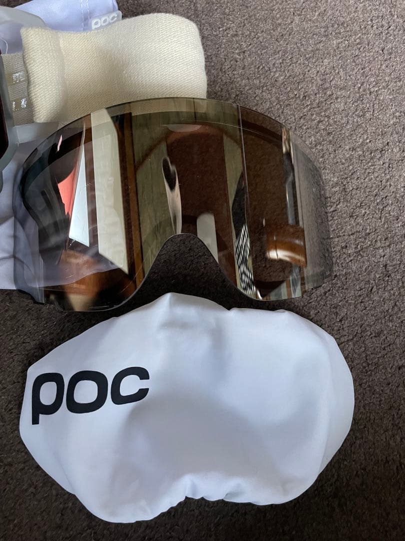 POC ブラウンミラーレンズゴーグル