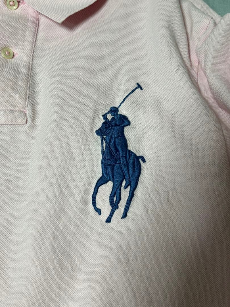 RALPH LAUREN ピンク ポロシャツ ビッグポ二ー XLサイズ Y2K