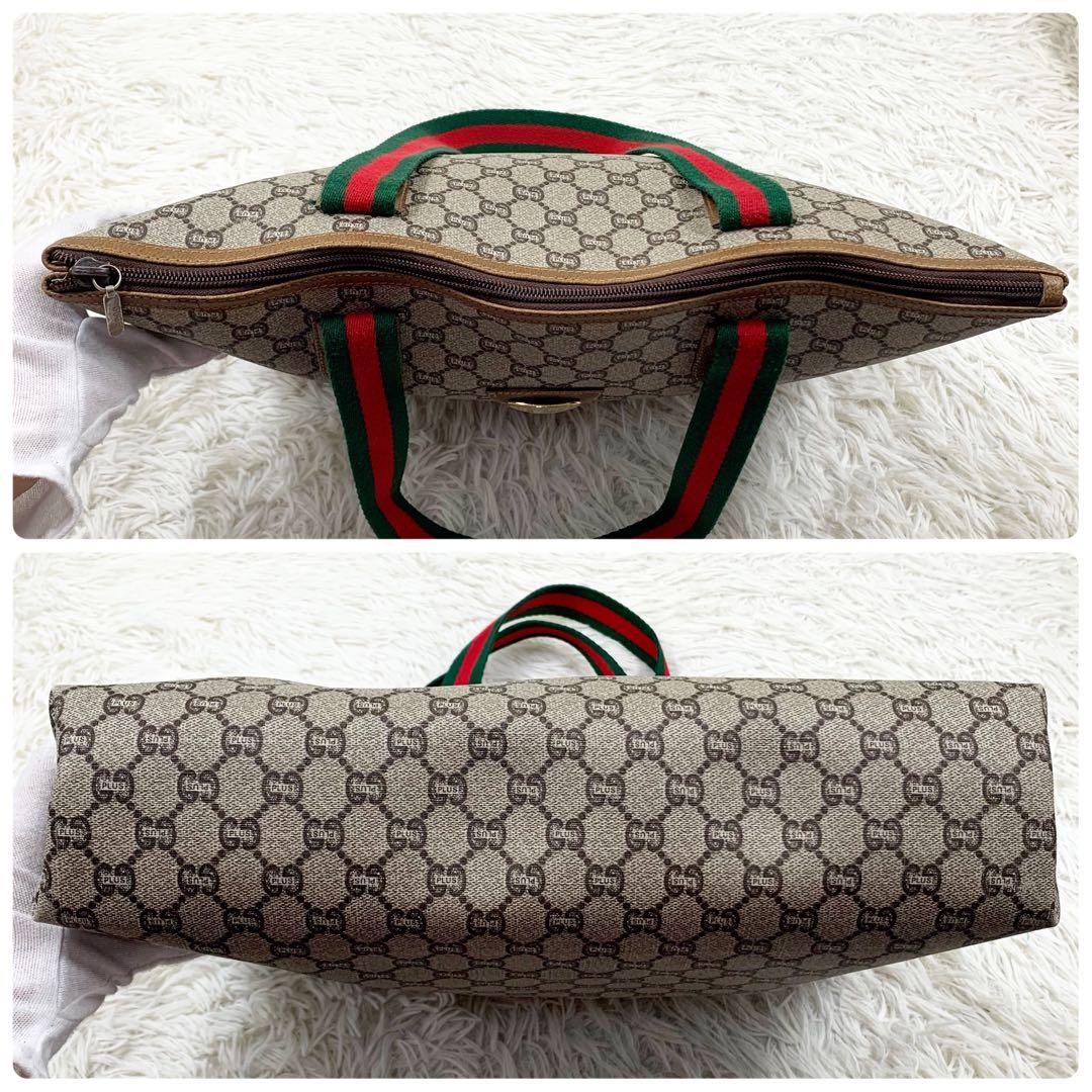 【✨極美品✨】グッチ トートバッグ GGプラス シェリーライン ベージュ