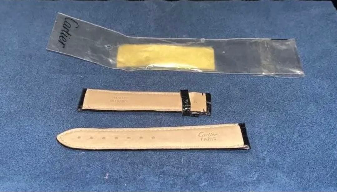 カルティエ純正　レザーベルト 黒 未使用品