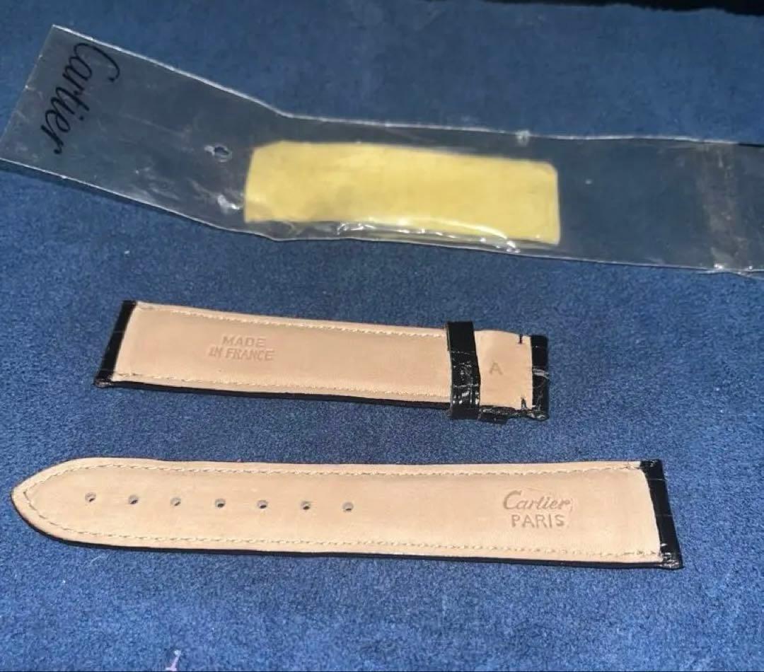 カルティエ純正　レザーベルト 黒 未使用品