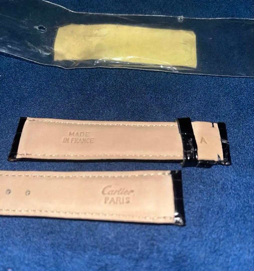 カルティエ純正　レザーベルト 黒 未使用品