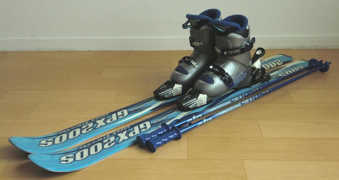 ■■11月限定■送料無料■SWALLOW■子供用スキー4点セット120/22■■