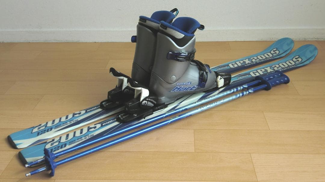 ■■11月限定■送料無料■SWALLOW■子供用スキー4点セット120/22■■