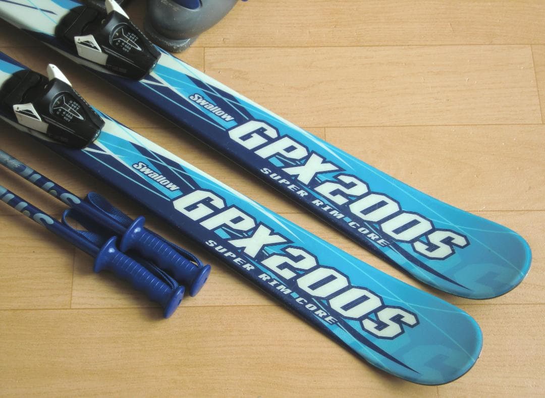 ■■11月限定■送料無料■SWALLOW■子供用スキー4点セット120/22■■