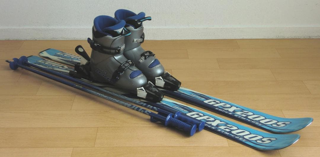 ■■11月限定■送料無料■SWALLOW■子供用スキー4点セット120/22■■