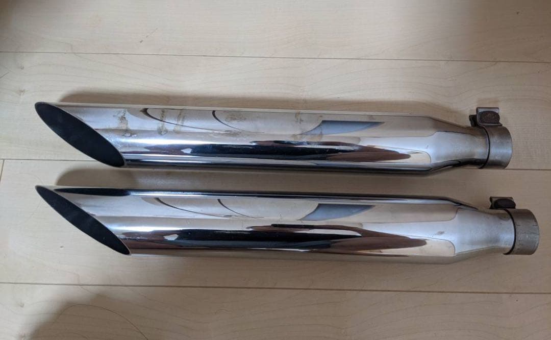 ハーレー　ソフテイル　スラッシュカットマフラー ツインカム　tc88 tc96￼