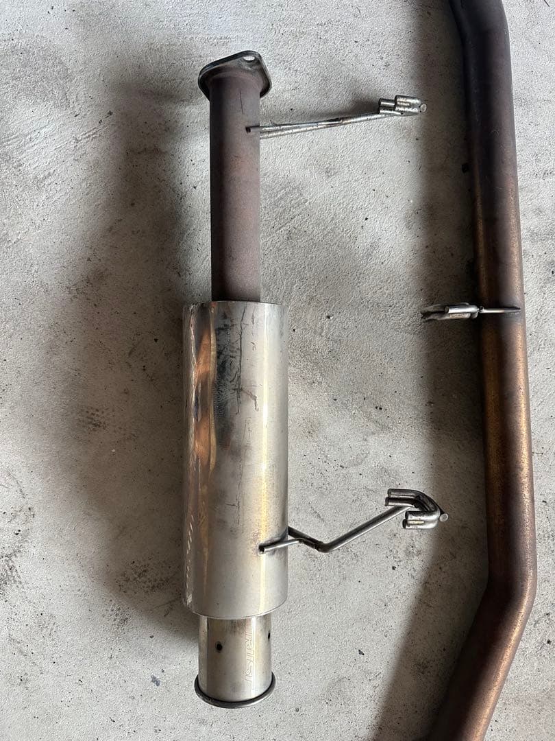 当時物　AE86 Trust競技用マフラー60Φ サイレンサー付き