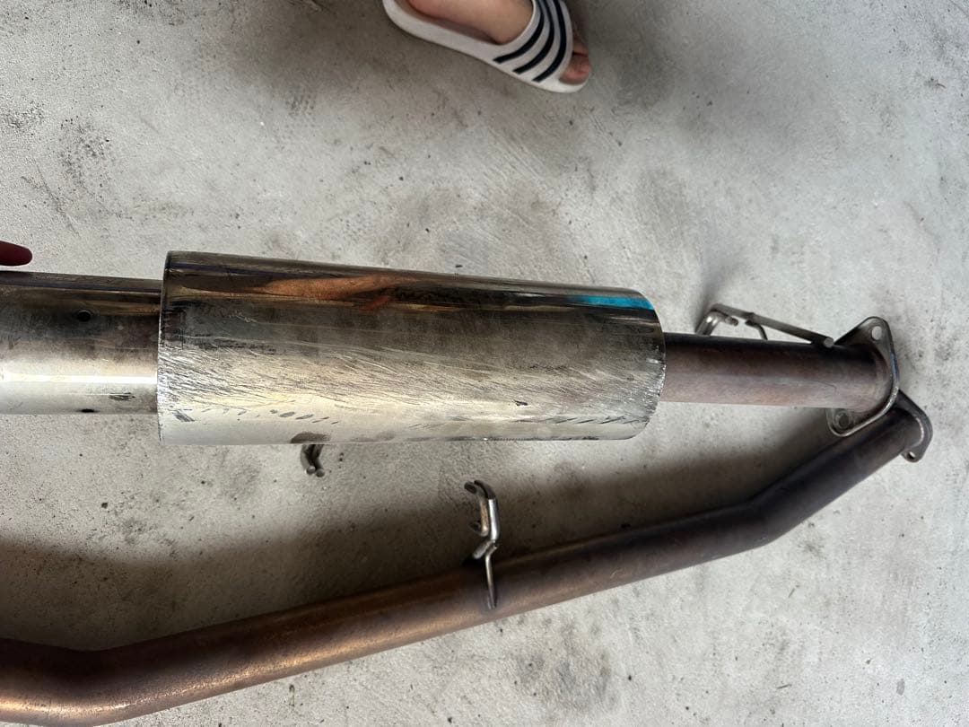 当時物　AE86 Trust競技用マフラー60Φ サイレンサー付き