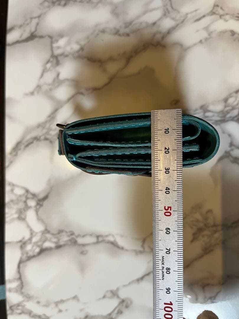 本革　三つ折り財布　マヤ、プエブロ