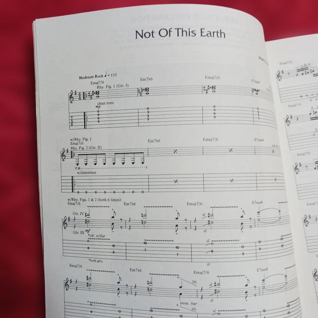 輸入楽譜 ジョー・サトリアーニ NOT OF THIS EARTH ギタースコア