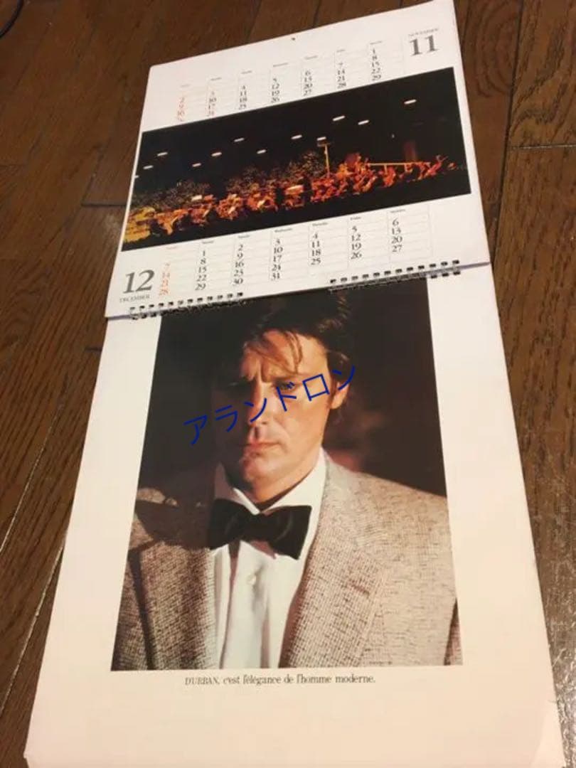 【貴重】アランドロン ダーバンカレンダー　1980