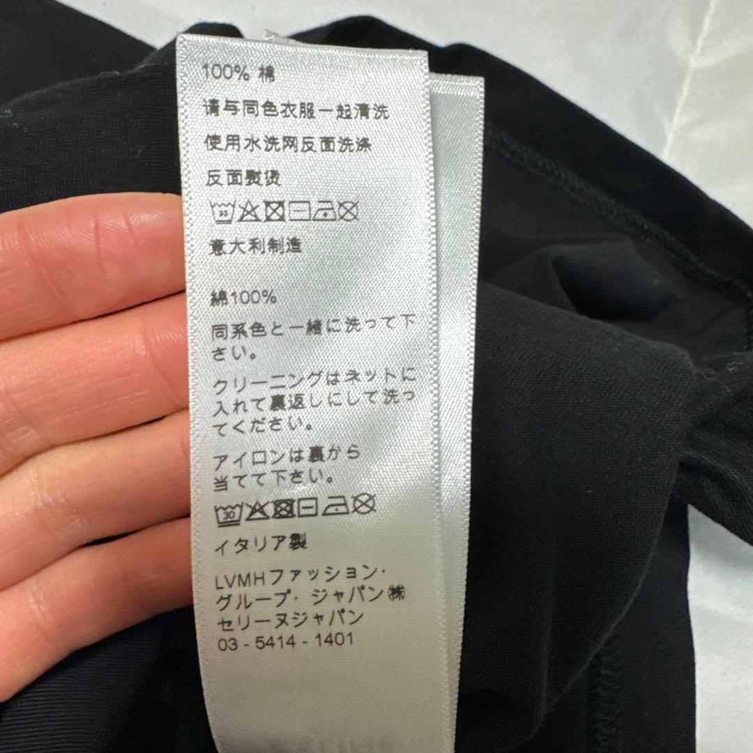 CELINE ブラック ロゴ Tシャツ 半袖