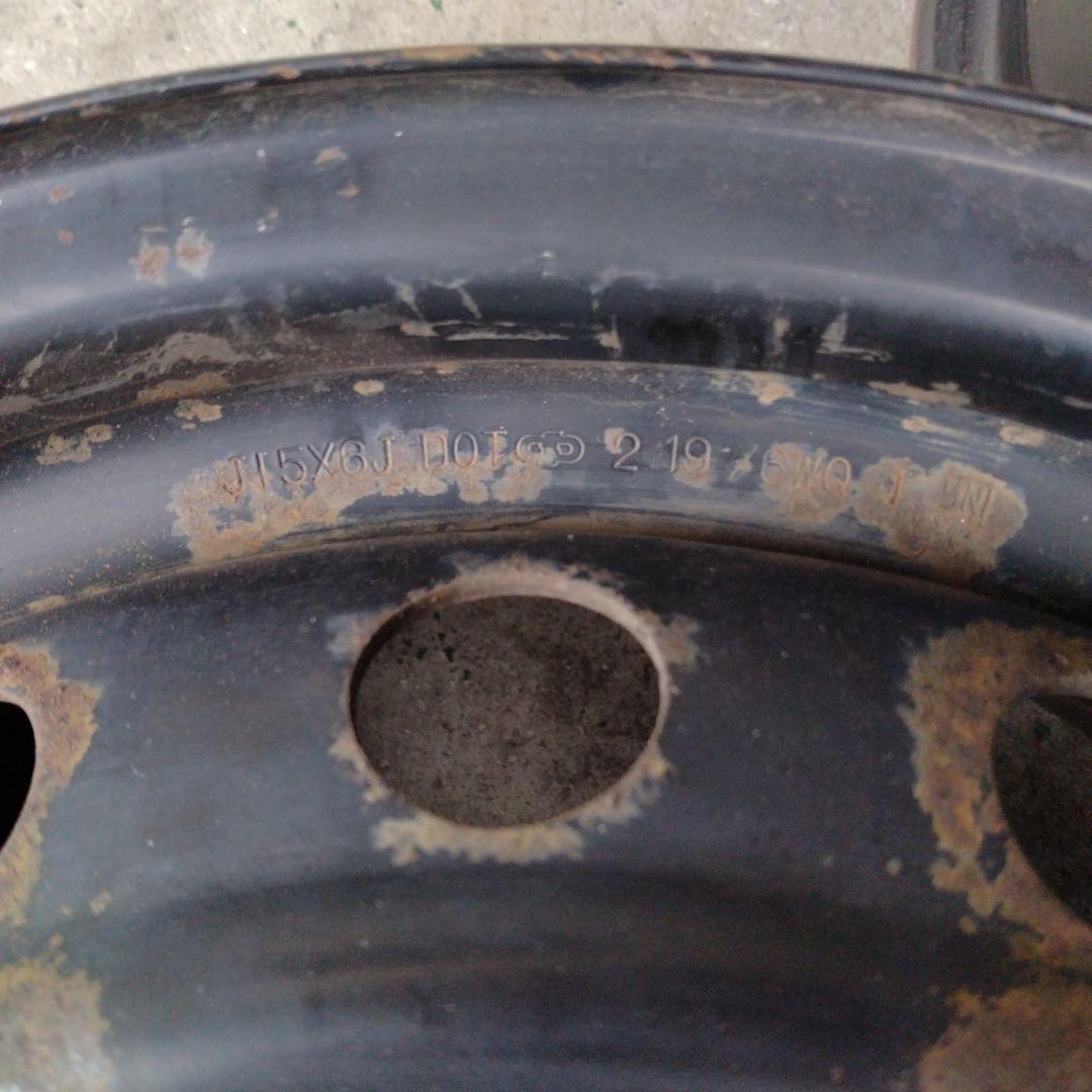 トヨタ ノア／ヴォクシー 80系 純正 15インチ　鉄チンホイール4本