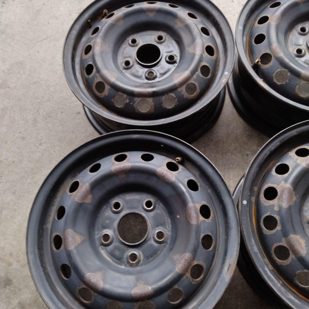 トヨタ ノア／ヴォクシー 80系 純正 15インチ　鉄チンホイール4本