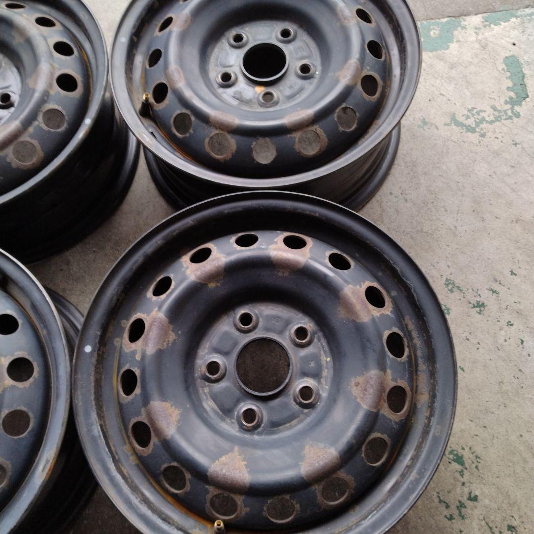 トヨタ ノア／ヴォクシー 80系 純正 15インチ　鉄チンホイール4本