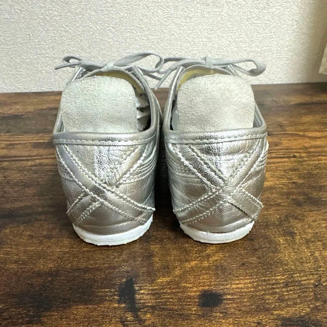 【希少】オニツカタイガーメキシコ66 オールシルバーレアスニーカー25cm
