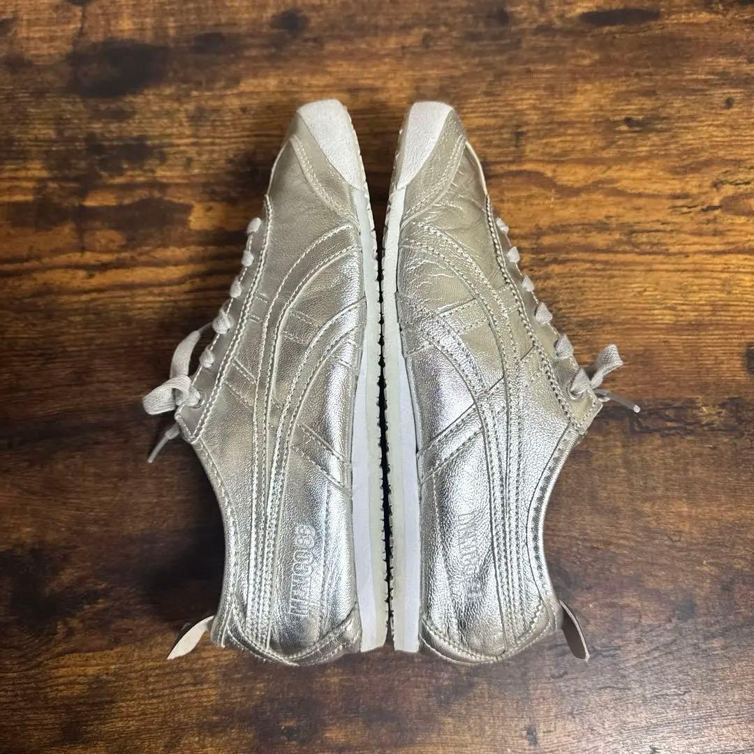 【希少】オニツカタイガーメキシコ66 オールシルバーレアスニーカー25cm