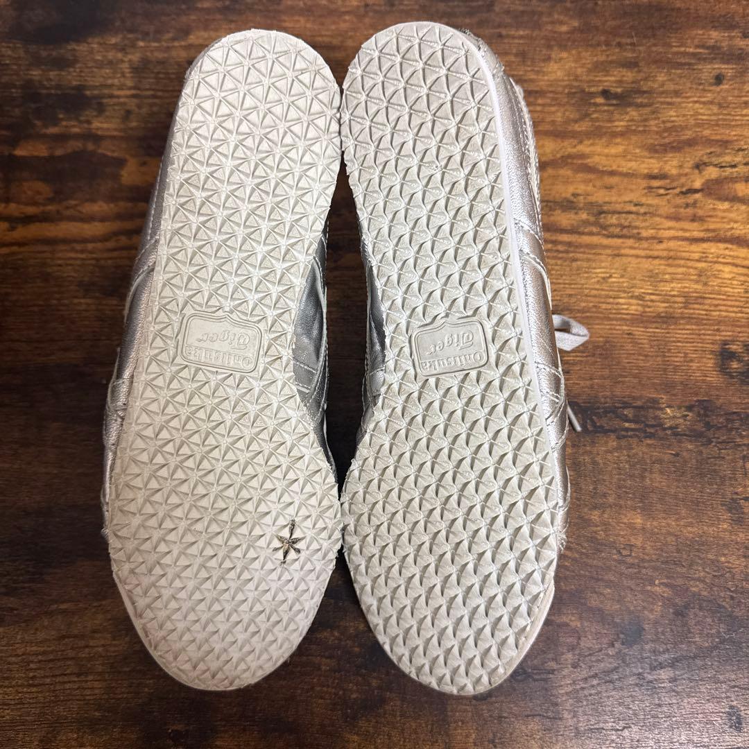 【希少】オニツカタイガーメキシコ66 オールシルバーレアスニーカー25cm