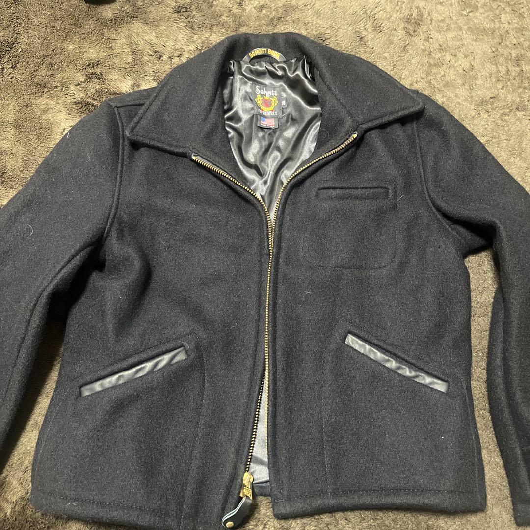 Schott ウールコート サイズ38 黒