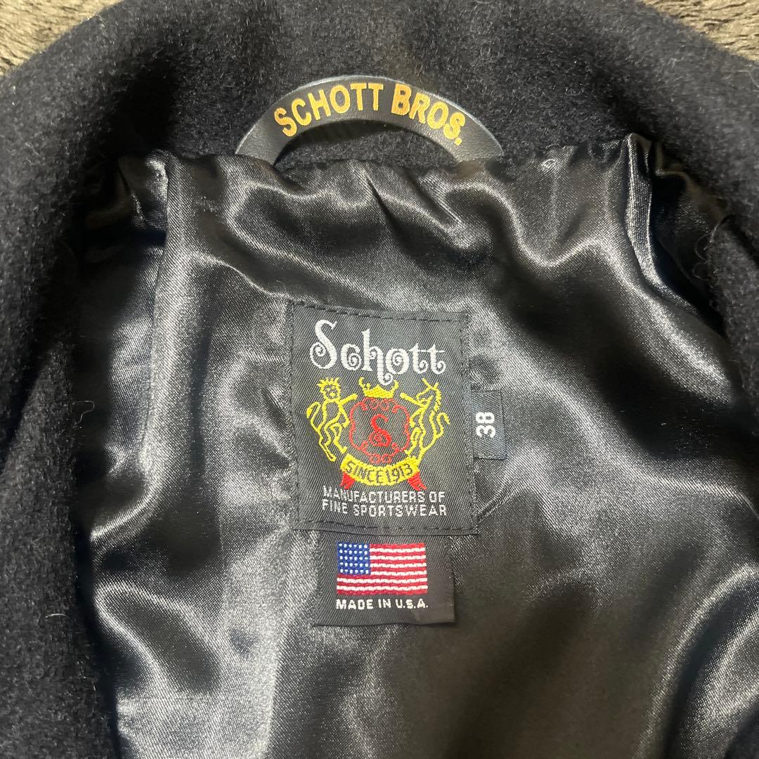 Schott ウールコート サイズ38 黒