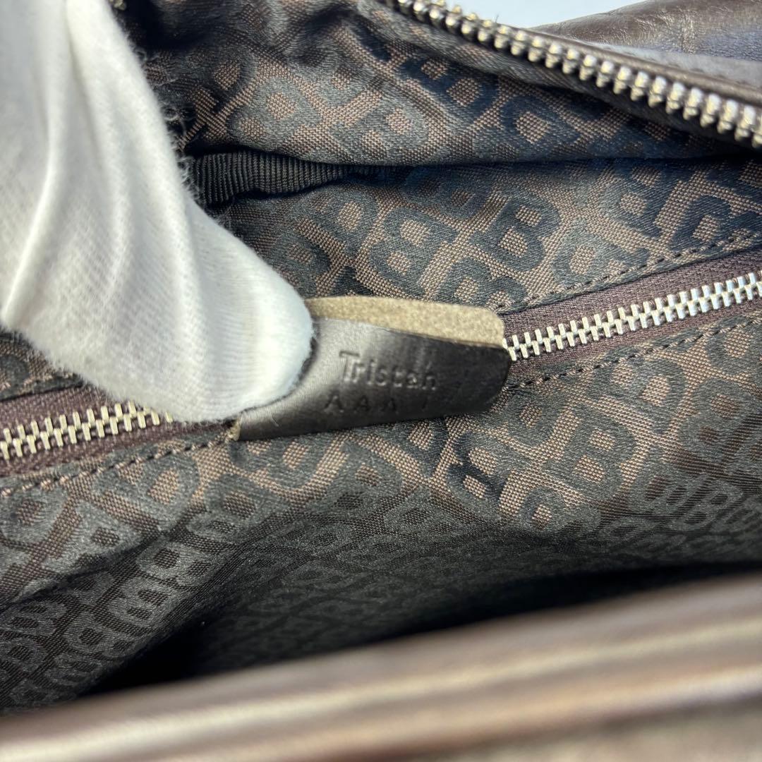 バリー トレインスポッティング レザー ボストン バッグ ブラウン