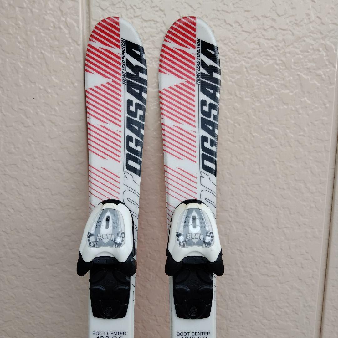 【本日限り】OGASAKA スキー板 80cm ジュニア　★伸縮ポール付き