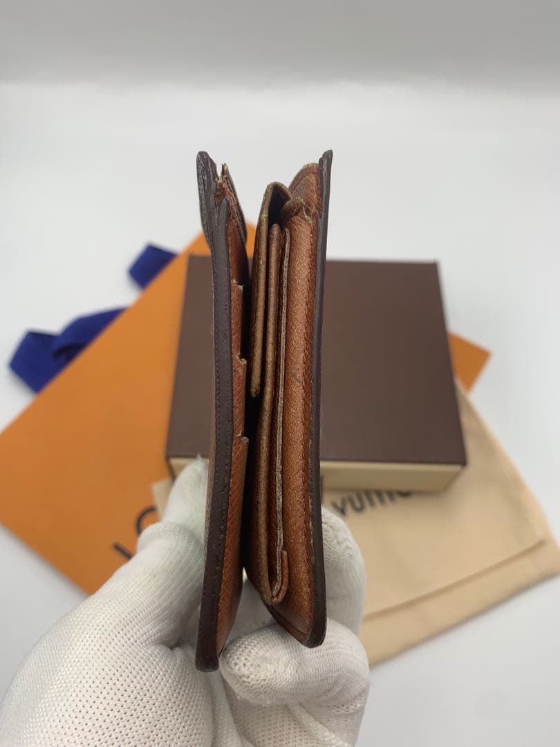 LOUIS VUITTON ルイヴィトン　折り財布　モノグラム　レザー　ブラウン