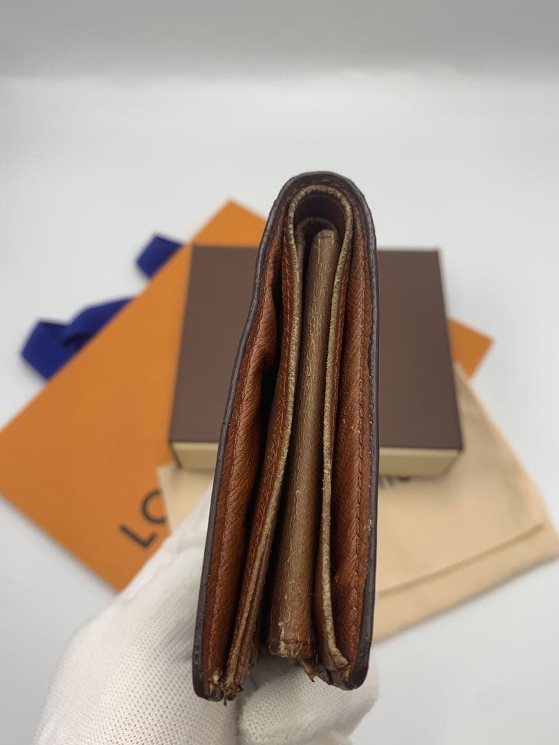 LOUIS VUITTON ルイヴィトン　折り財布　モノグラム　レザー　ブラウン
